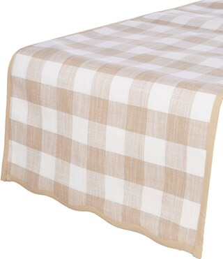 Southern Living Coop Checkered Natural Runner, 72" | Dillard's | Dillard's
