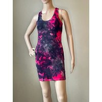 Tie Dye Dress Tank Bodycon Pink Black Boho, Hippie, Festival Fashion Women's M & L Ready To Ship | Etsy (US)
