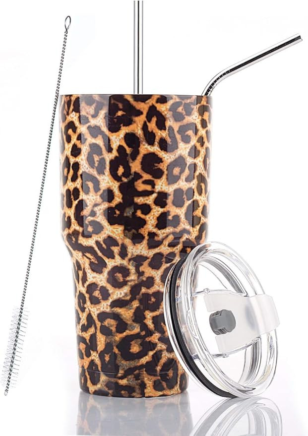 DYNAMIC SE 30oz Tumbler Double Wall Stainless Steel Vacuum Insulated Travel Mug with Splash-Proof... | Amazon (US)