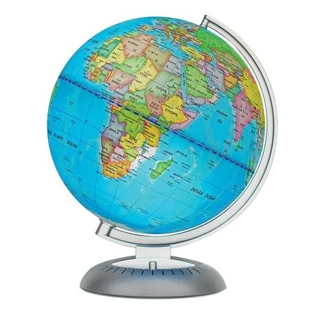 Illuminated World Globe for Kids With Stand, Built in LED for Illuminated Night View | Walmart (US)