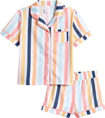 Nordstrom Kids' Print Two-Piece Short Pajamas | Nordstrom | Nordstrom