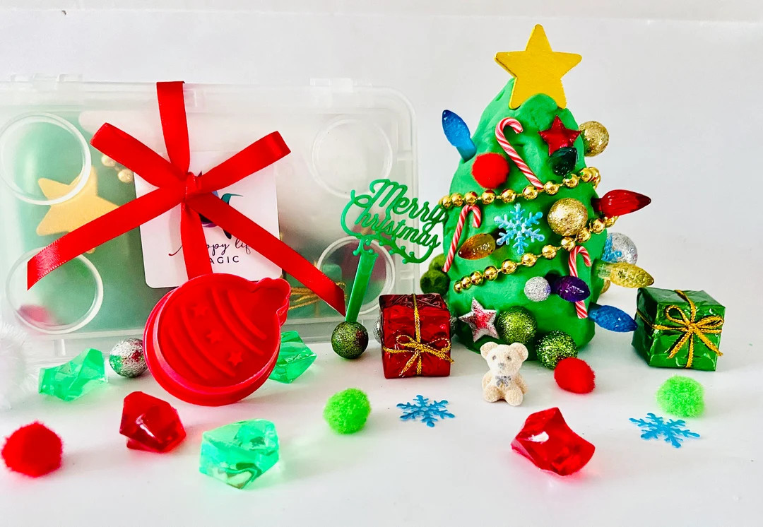 Christmas Play Dough Kit Play Dough Kit Playdough Kit - Etsy | Etsy (US)