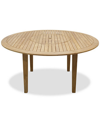 Bristol 59" Round Dining Table with Lazy Susan, Created for Macy's  - Macy's | Macy's