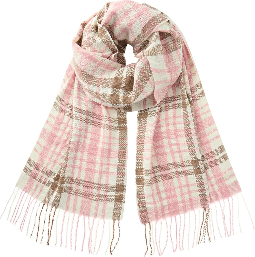 CALVIN & OLIVIA Ultra-Soft Cashmere Feel Scarf Winter Holiday Gift for Men & Women | Amazon (US)