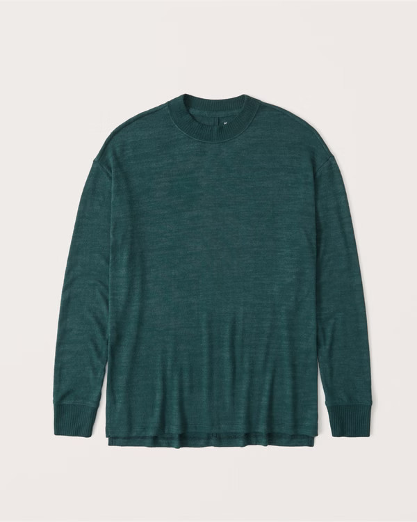 Cozy Oversized Boyfriend Crew | Abercrombie & Fitch (US)