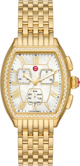 Releve Diamond Chronograph Watch, 35 x 45mm | Nordstrom