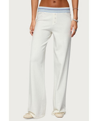 Edikted Women's Miya Stripey Knit Pants - Macy's | Macy's