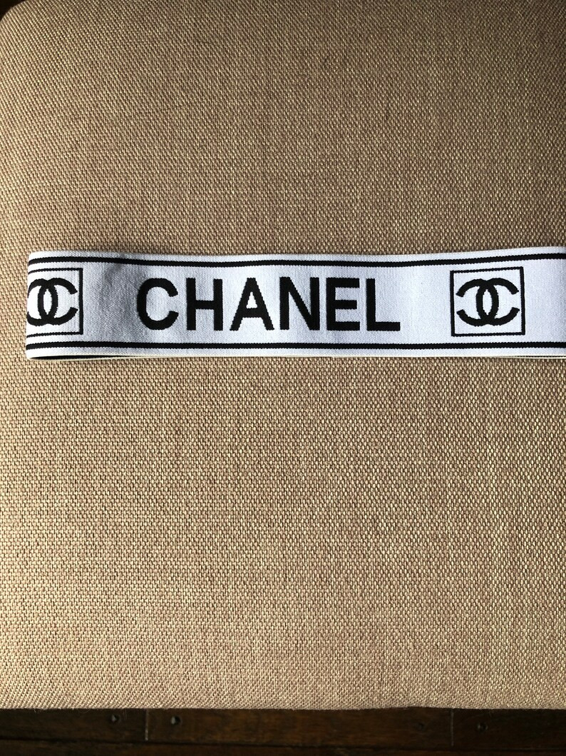 Black and White Luxury Designer Inspired  Elastic Headband | Etsy (US)