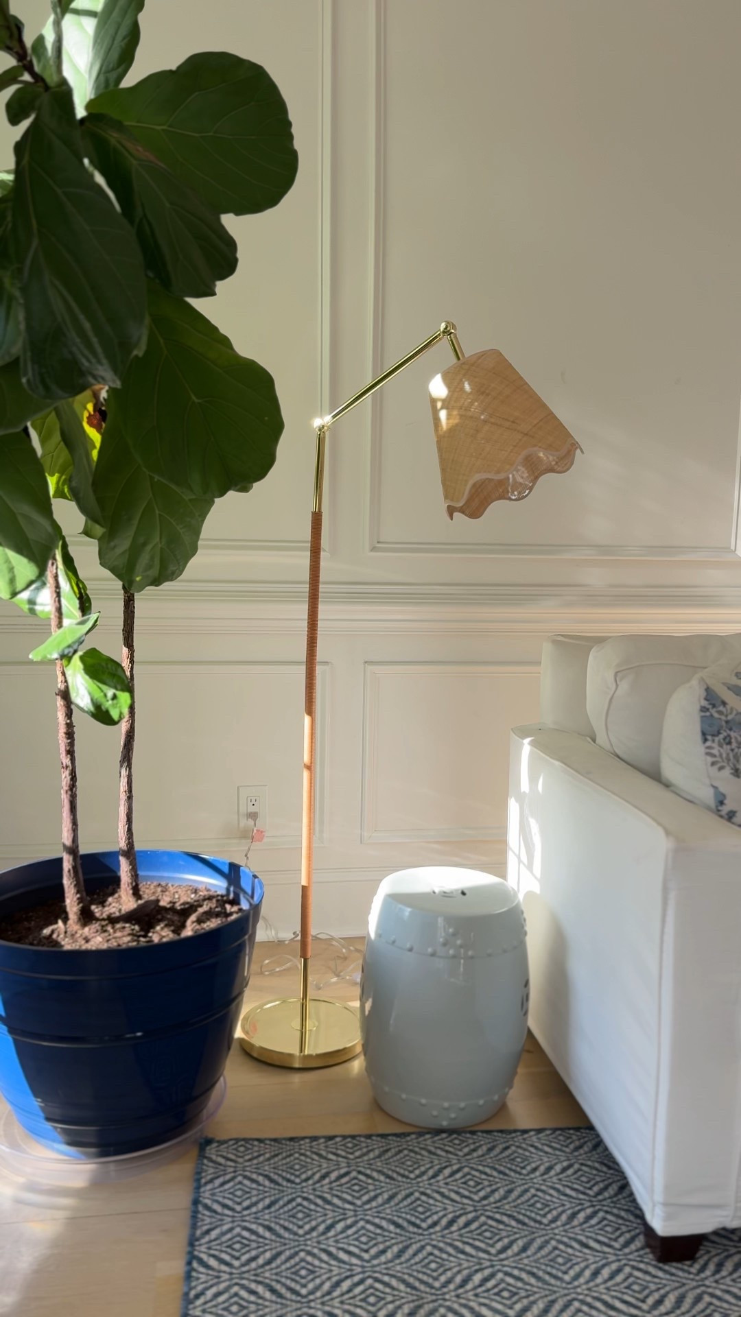 The best designer inspired floor lamp from @wayfair! Shop Wayfair’s end of year clearance event with items up to 60% off and fast & easy shipping on orders over $35! #wayfairpartner #ad #wayfair