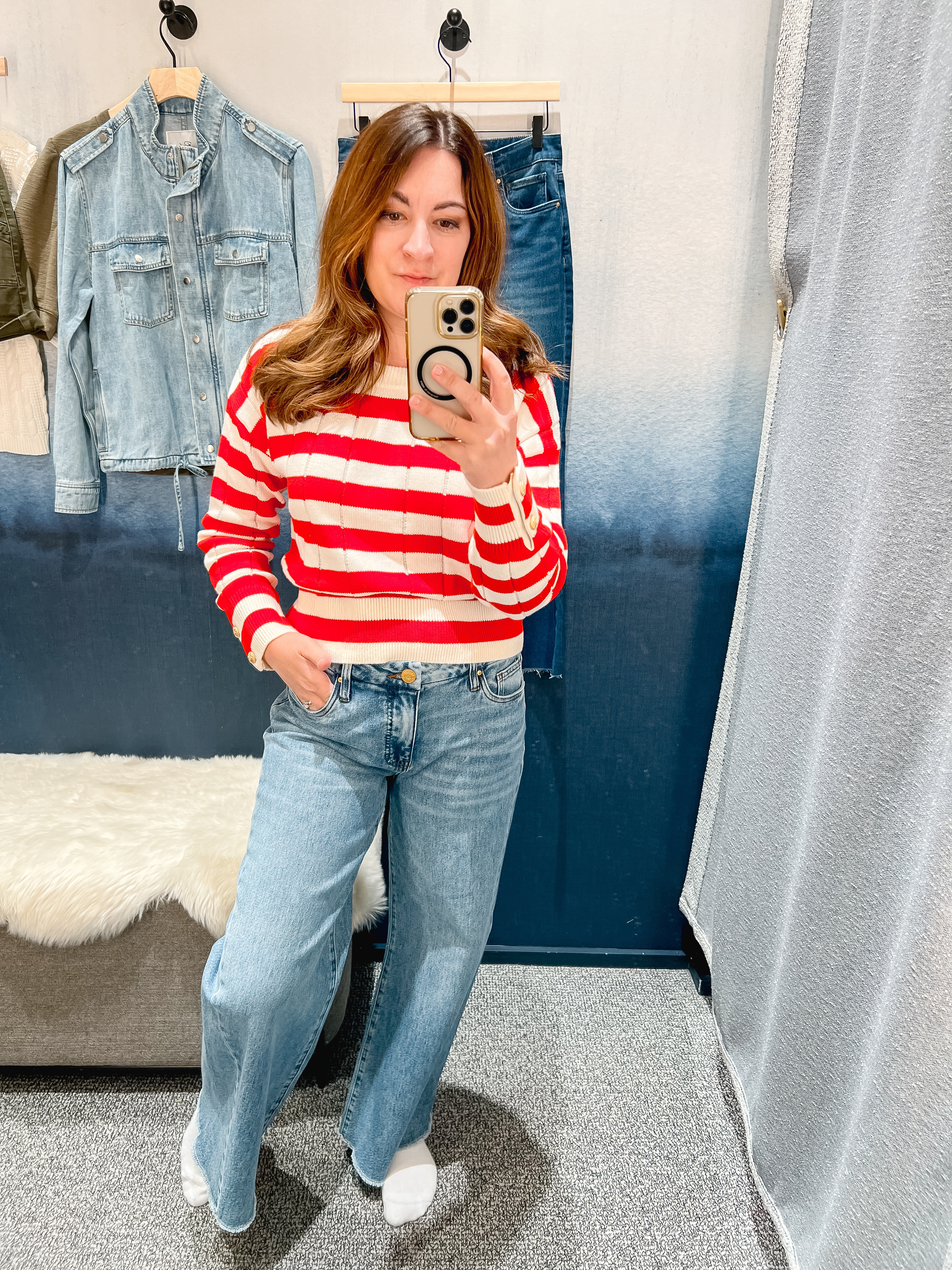Evereve outfit idea! Continuing my quest of not giving into wearing leggings- so I’m expanding my collection of jeans for my non-Athleisure days

#LTKStyleTip #LTKSeasonal #LTKMidsize