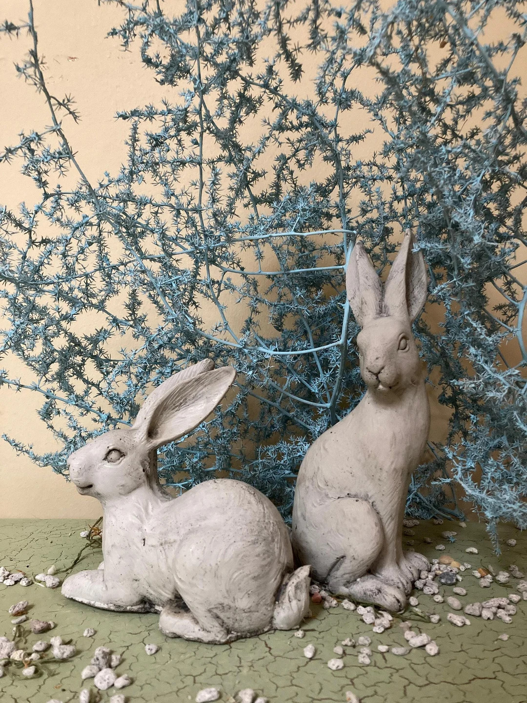 French Country Rabbit Statue | Regal Bunny Garden Statues | English Hares | Gift for Gardener | F... | Etsy (US)