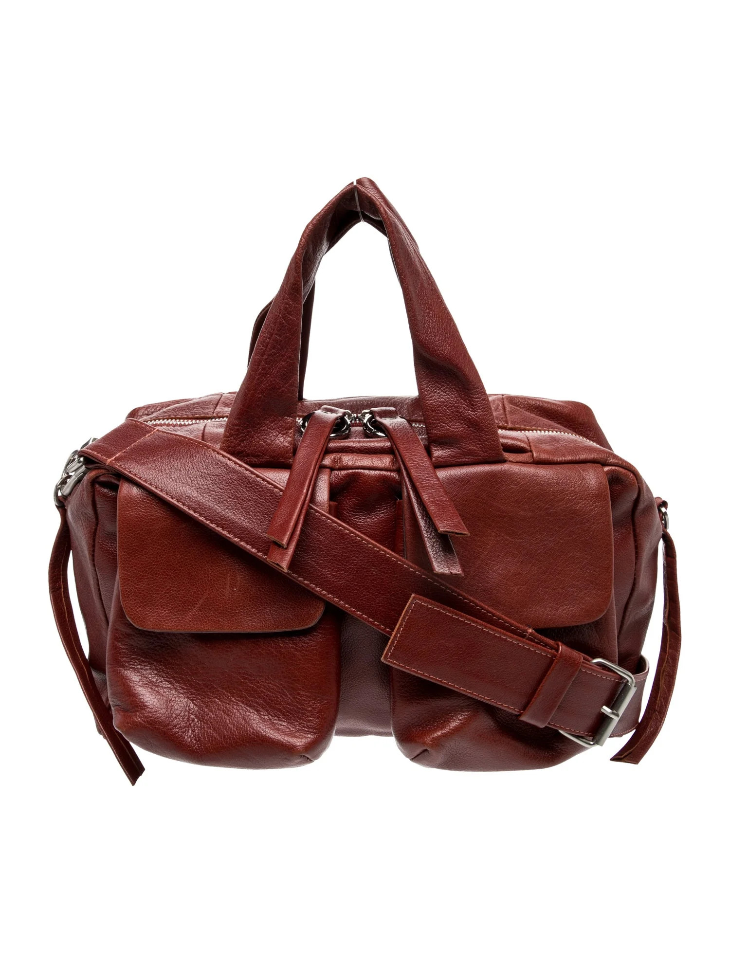 Daniella Lehavi Leather Top Handle Bag - Red Handle Bags, Handbags - WDANE20466 | The RealReal | The RealReal