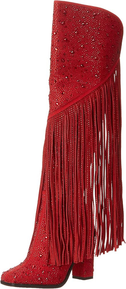 Jessica Simpson Women's Asire Fringe Knee Boot | Amazon (US)