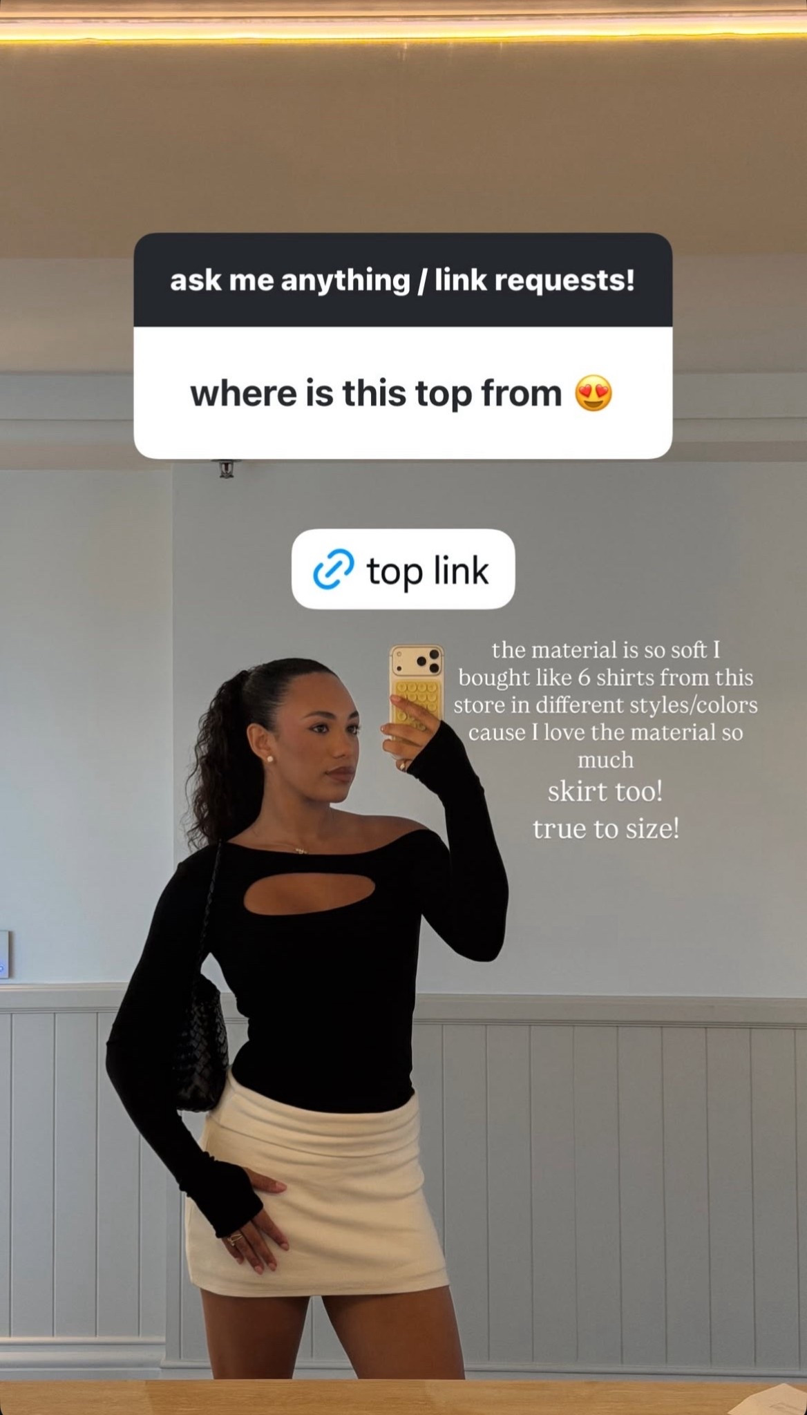 the material is so soft I bought like 6 shirts from this store in different styles/colors cause I love the material so much.

skirt too! true to size!

#LTKootd #LTKgrwm #LTKdayinmylife