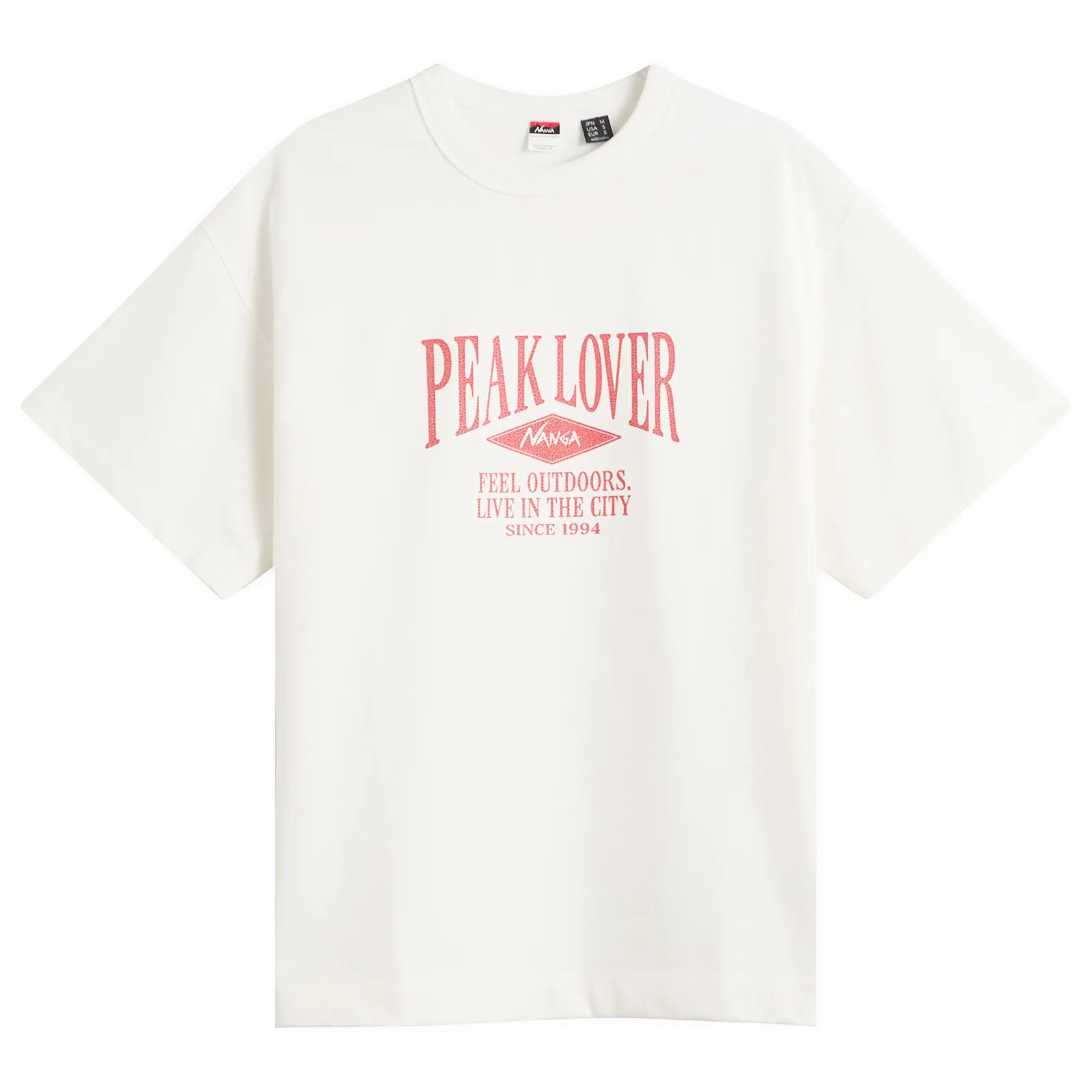 NANGA Eco Hybrid Peak Lover T-ShirtWhite | END. Clothing