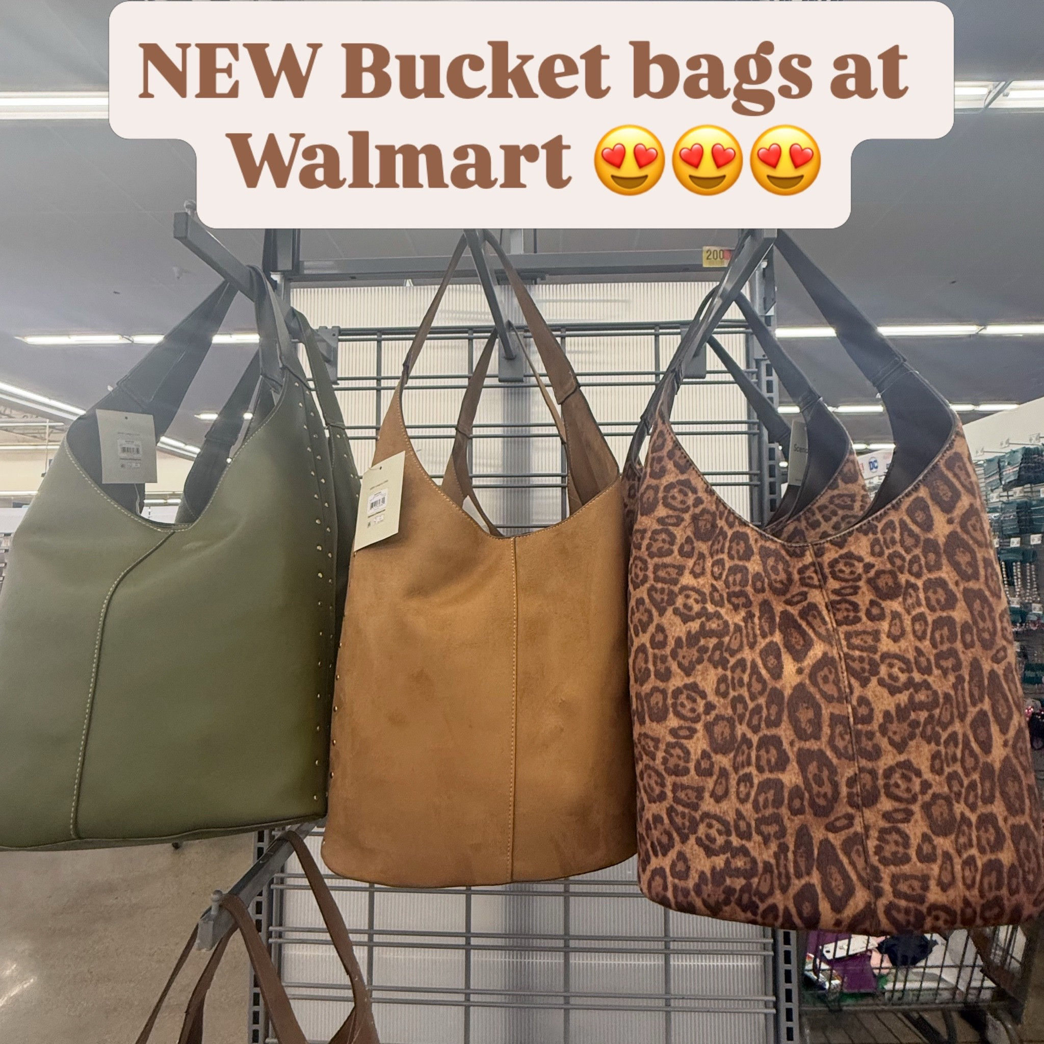 Which bucket bag is your fav? I’m
Loving the scenario brand at Walmart!