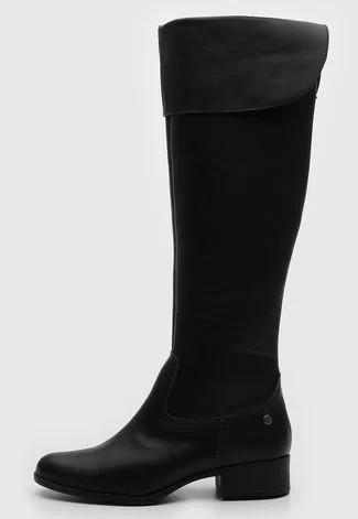 Bota Montaria Via Uno Cano Médio Preta | Dafiti (BR)