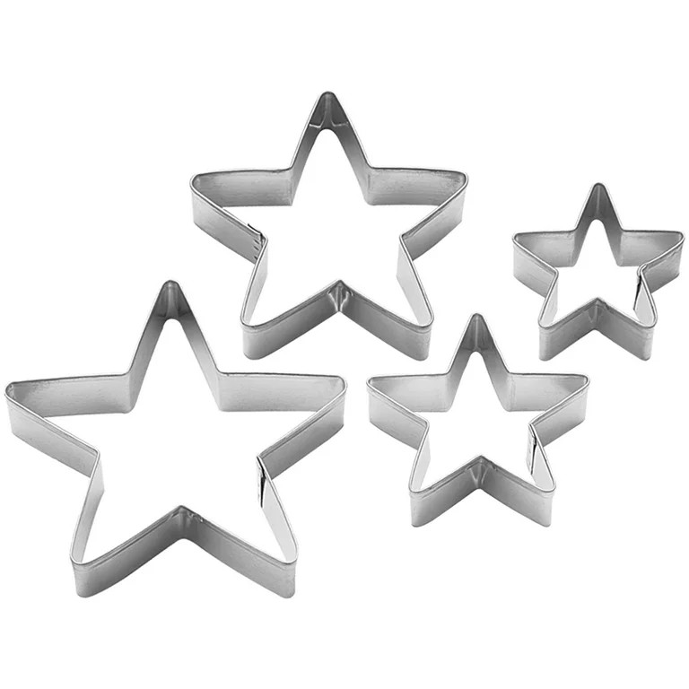 Wilton Nesting Star Biscuit Cutter Set, 4-Piece | Walmart (US)