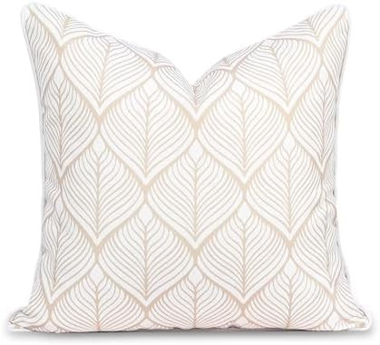 Hofdeco Premium Coastal Patio Indoor Outdoor Throw Pillow Cover Only, 20"x20" Water Repellent for... | Amazon (US)