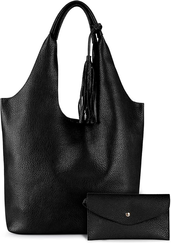 Montana West Slouchy Hobo Bags for Women Soft Designer Shoulder Purses Ladies Top Handle | Amazon (US)