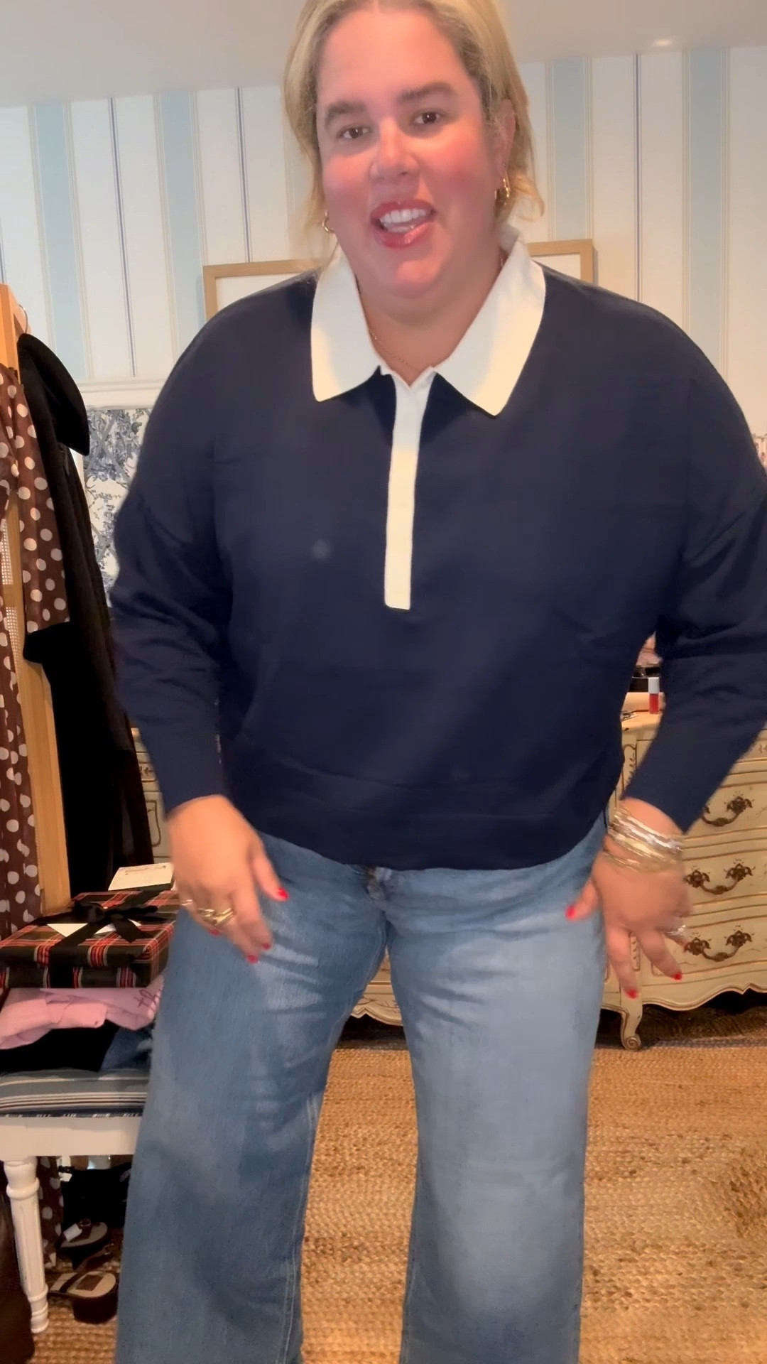 Whatcha think? I love the green pants but showing my tummy is new - thoughts?!?! 

Comment ‘shop’ for the links! 

#LTKPlusSize #LTKFindsUnder50 #LTKSaleAlert