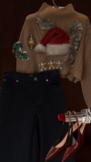 Christmas sweater, ugly sweater, dark jeans, wide leg jeans, baggy jeans, kitten heel Slingbacks

#LTKHoliday #LTKootd