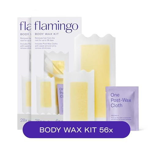 Flamingo Wax Strips for Hair Removal, Women's Body Wax Kit, Pack of 2 | Amazon (US)
