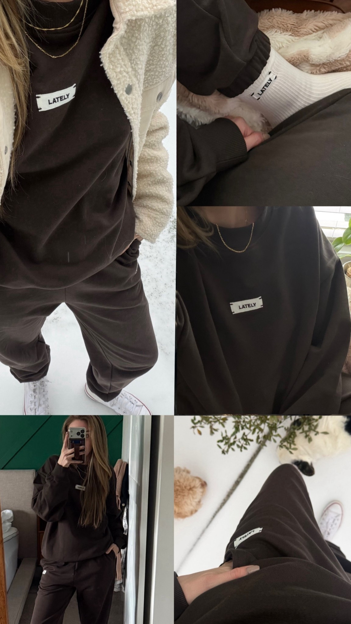 snow day uniform ❄️🐻

Lounge set: wearing a small (code: HEATHERB15)
Converse: run tts

loungewear / matching set / sweat set / ootd / winter outfit / for her / Heather Blair 

#LTKootd #LTKgrwm #LTKSeasonal