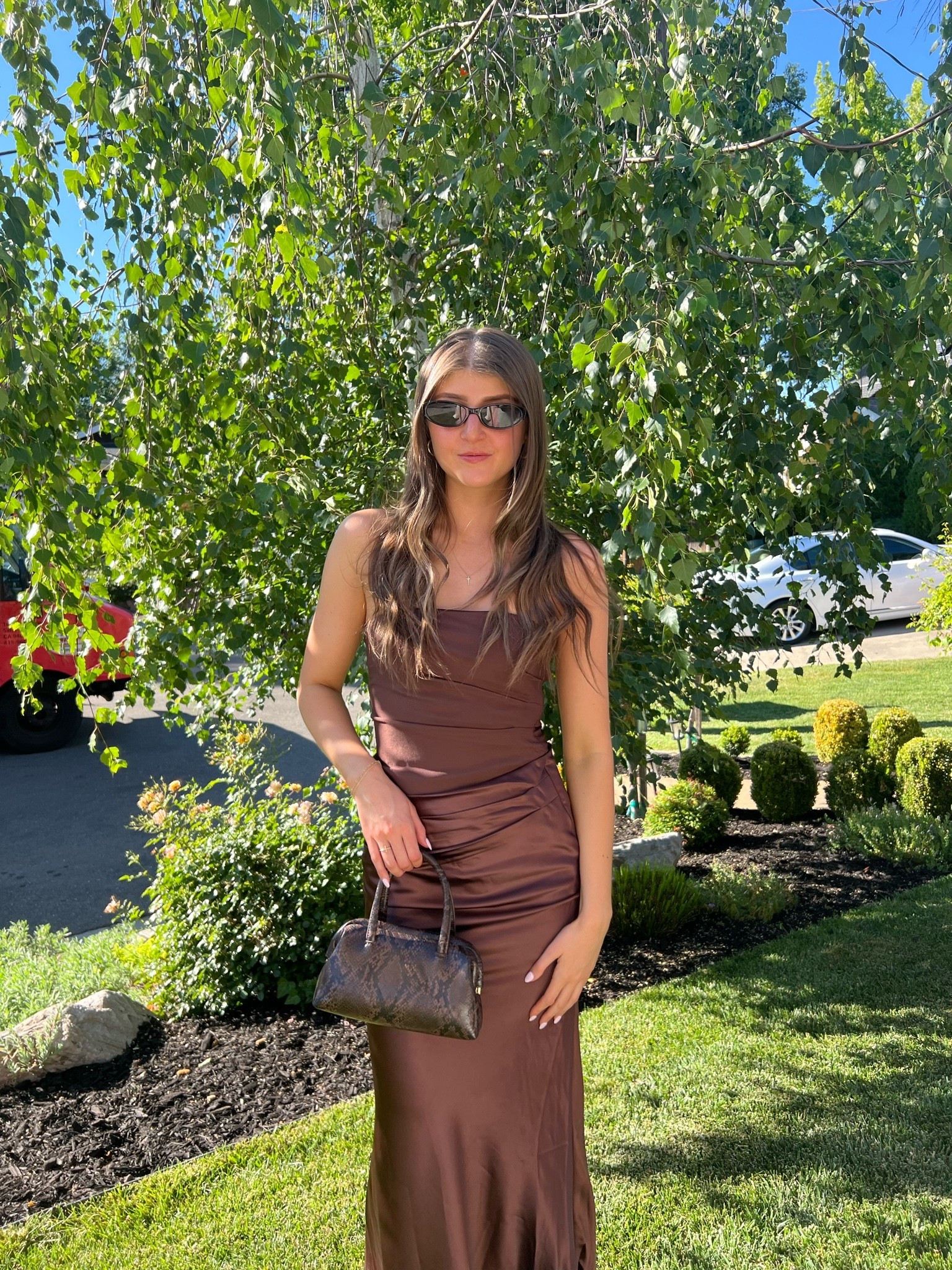 We hosted a wedding at our house and this is what I wore 🤎🤎 #weddingguestdress #weddingguestdressbrown #princesspollydress #brownweddingguestdress #brownprincesspollydress #browndress

My sizing info:
Dress 2 

My bag was from Target but isn’t sold anymore 😭 linked some other options from Amazon

#LTKootd #LTKWedding #LTKSeasonal