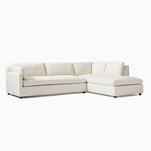 Marin 2-Piece Bumper Chaise Sectional (114") | West Elm (US)