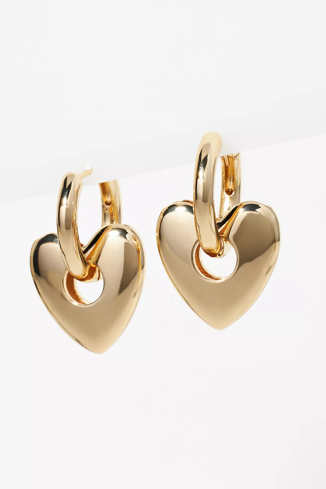 Heart Charm Huggie Earrings | Anthropologie (US)