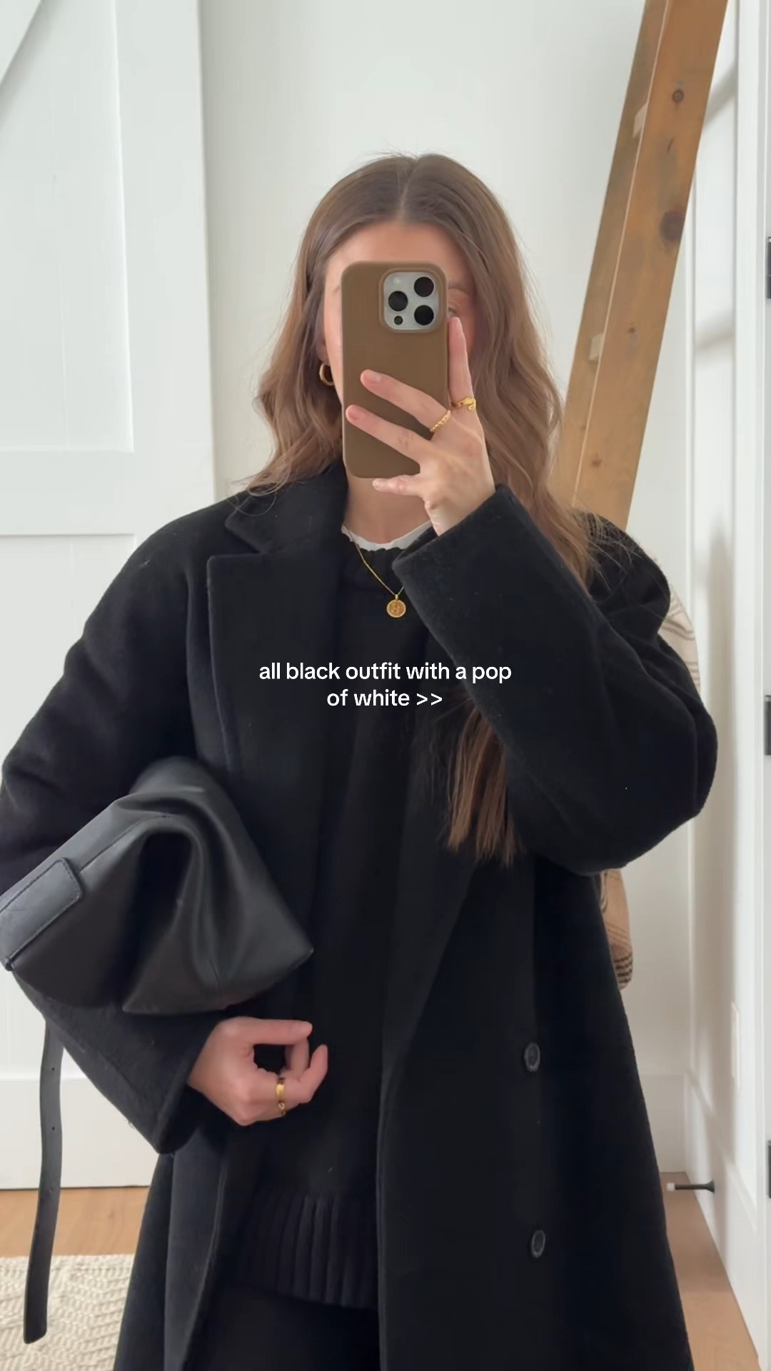 All black outfit with a pop of white >>

#LTKsale #LTKcanada #LTKwinter
