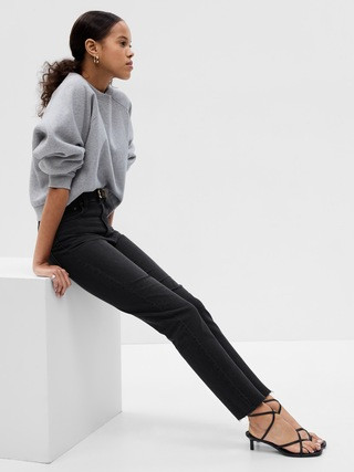 Sky High Rise Cheeky Straight Jeans with Washwell | Gap (US)