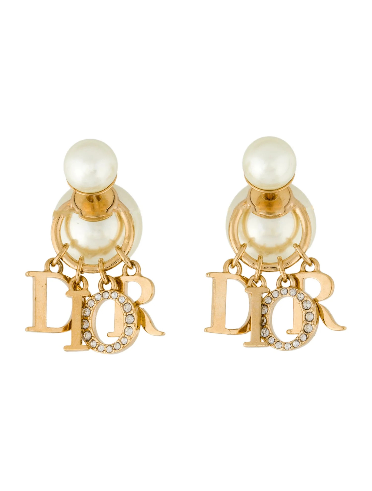 Tribales 'Dior' Charm Earrings | The RealReal