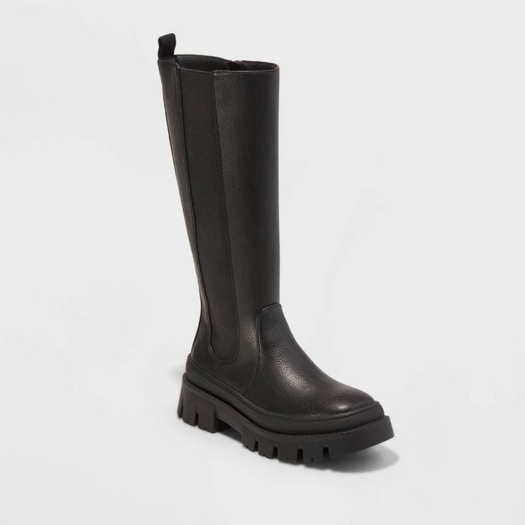Women&#39;s Corene Tall Boots - A New Day&#8482; Black 8 | Target