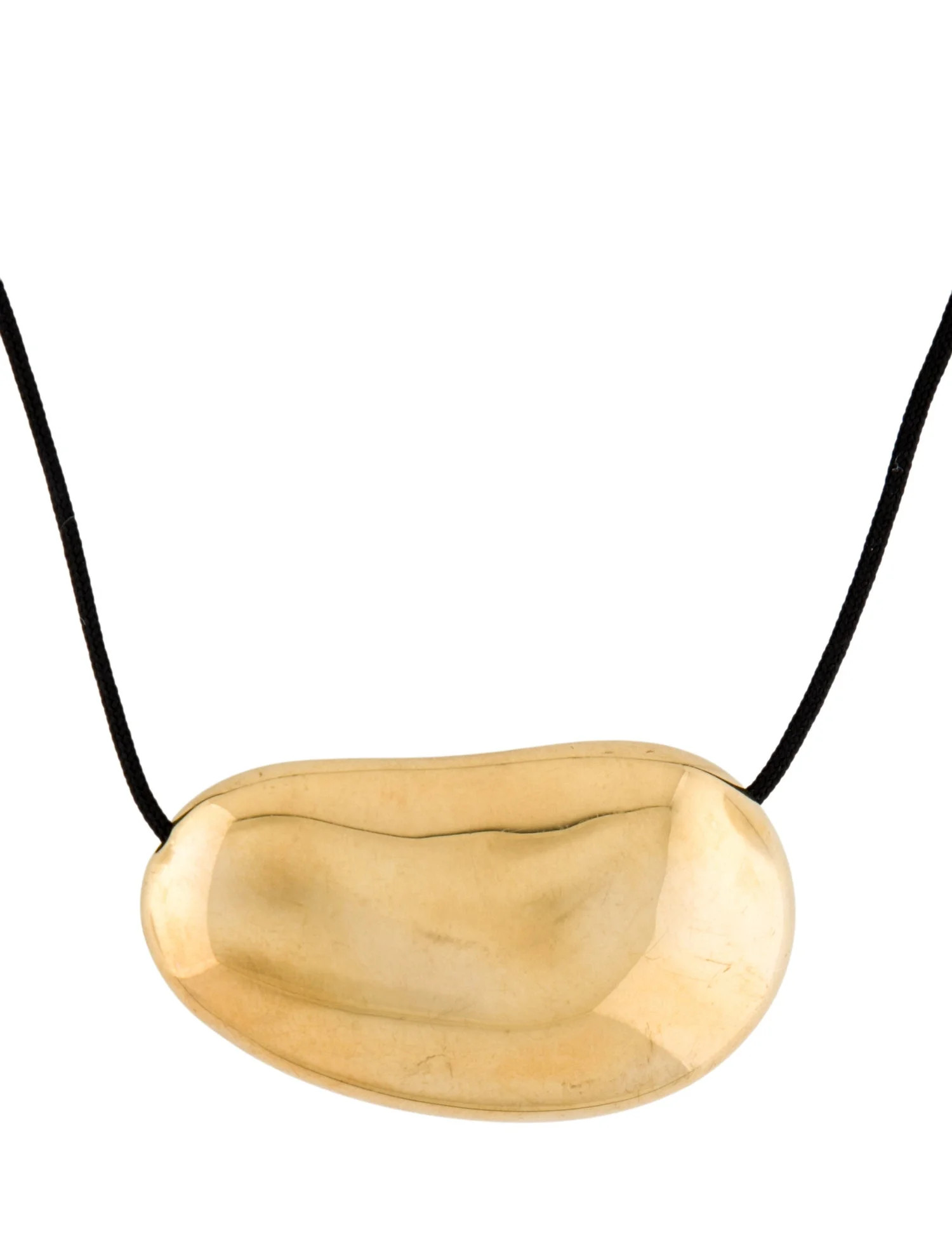 18K Elsa Peretti Bean Pendant Necklace | The RealReal