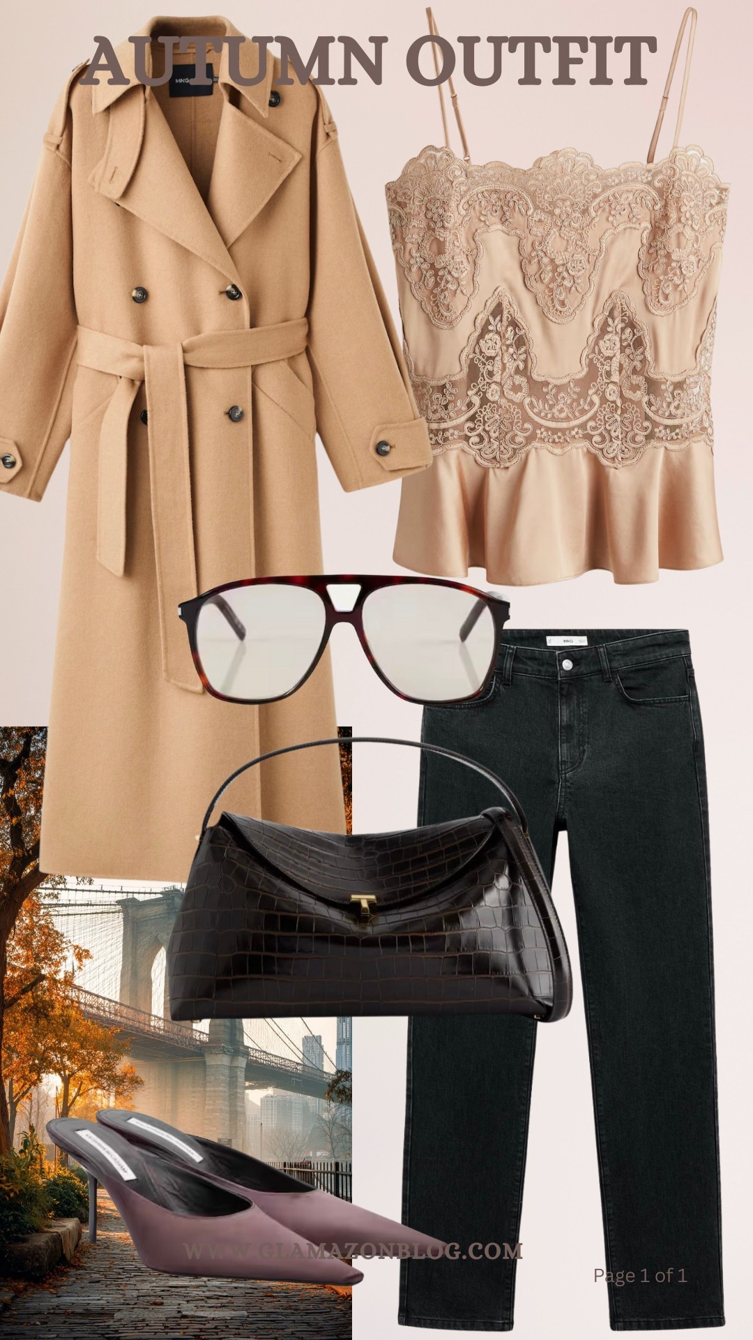 Autumn outfit, chic outfit, lace cami, toteme bag, wool trench, mango coat, Victoria Beckham heels

#LTKuk #LTKeurope #LTKautumn