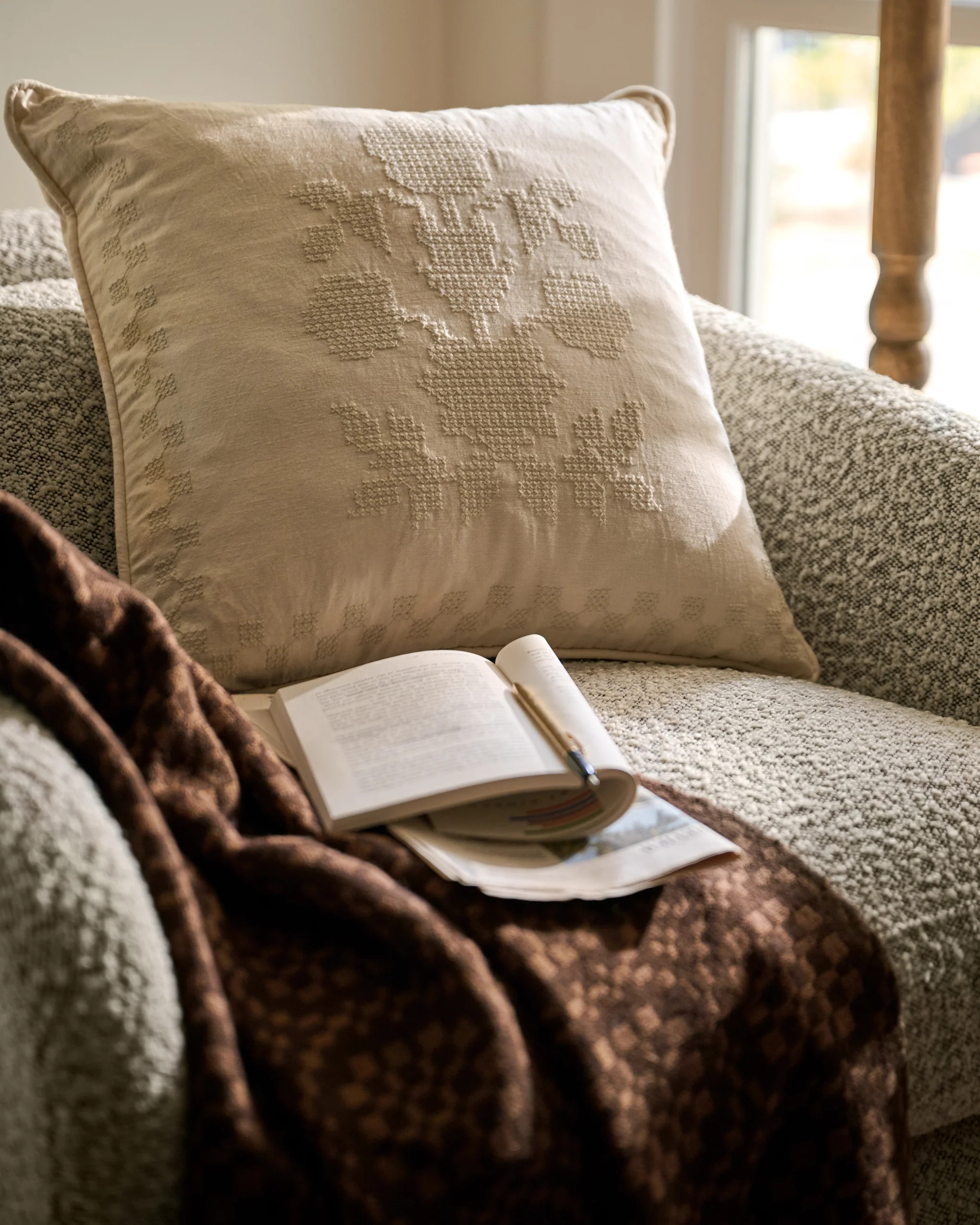 Cammie Embroidered Pillow | Magnolia