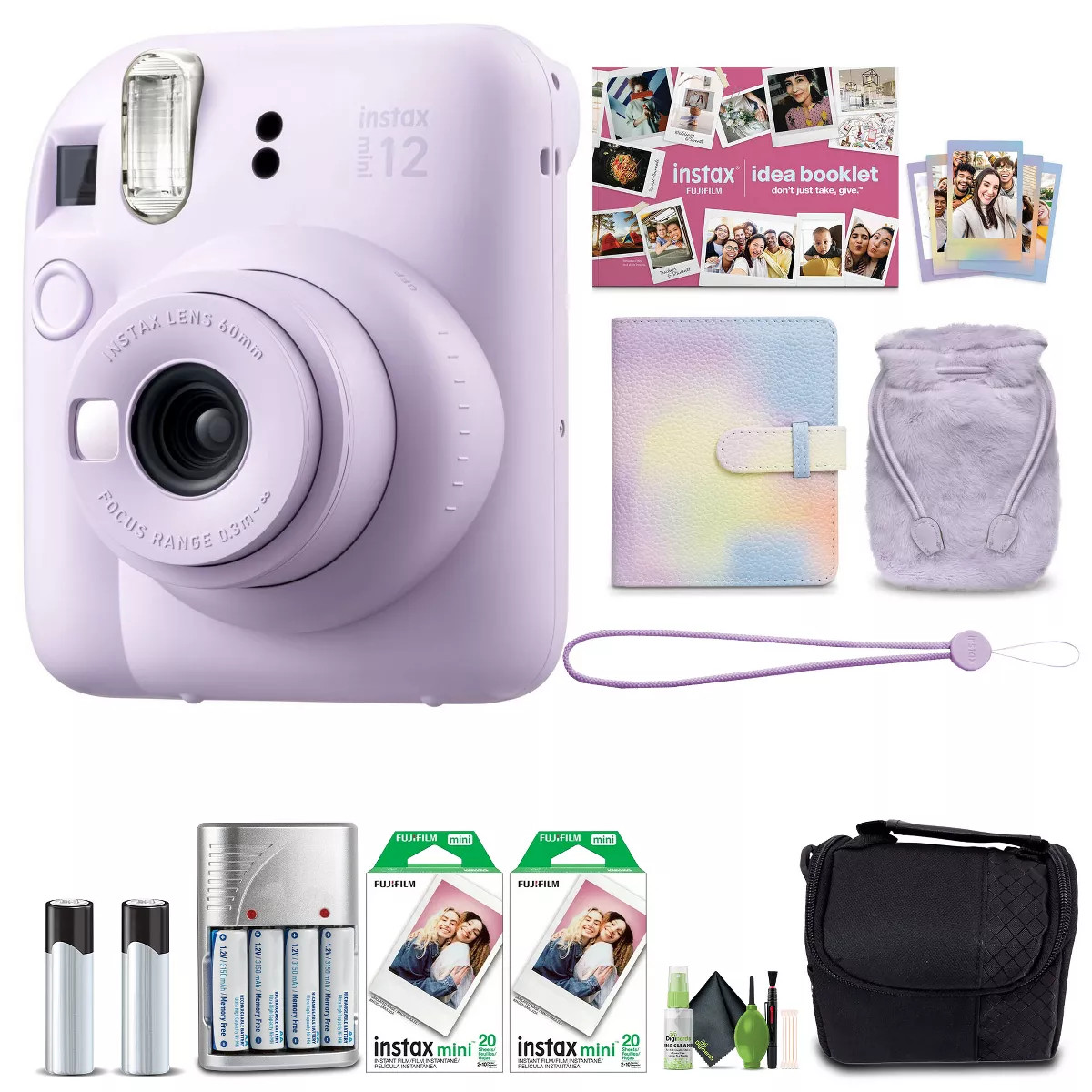 FUJIFILM INSTAX MINI 12 Instant Film Holiday Camera- Purple + 40 Instant Film | Target