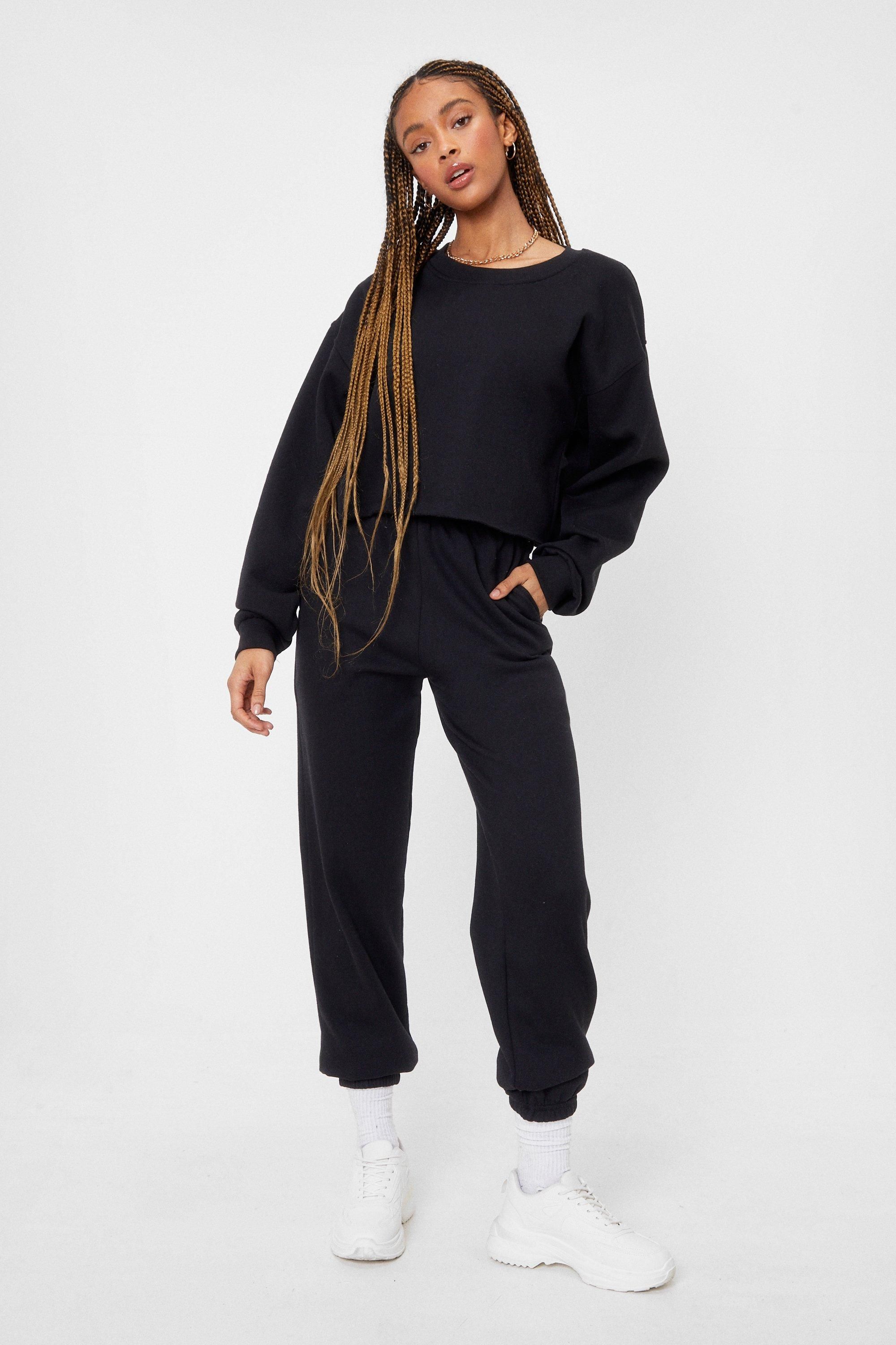 Missed You Cropped Sweatshirt and Jogger Set | NastyGal (US & CA)
