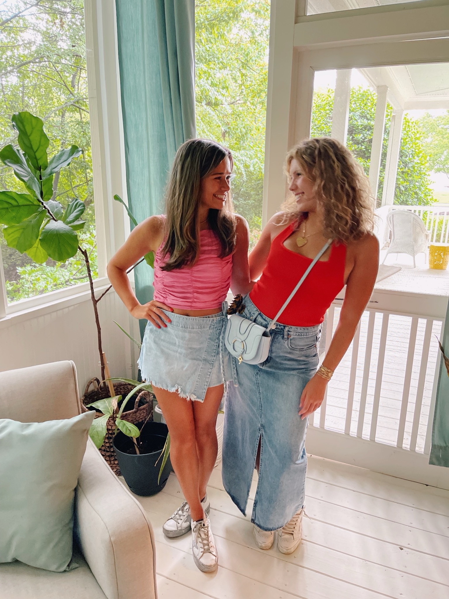 My maxi skirt is from blanknyc but I linked similar!