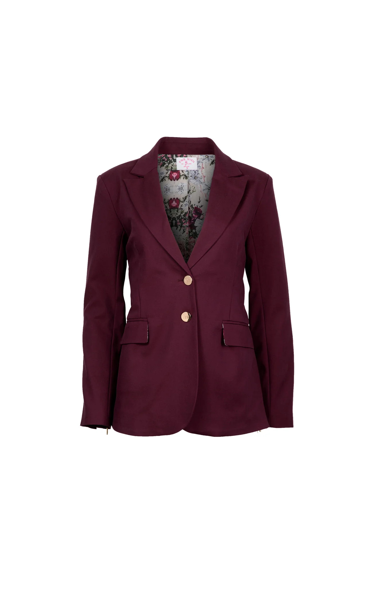 Julie's Summer Wine |Women's Bordeaux Adaptable Blazer | PWR WMN LLC