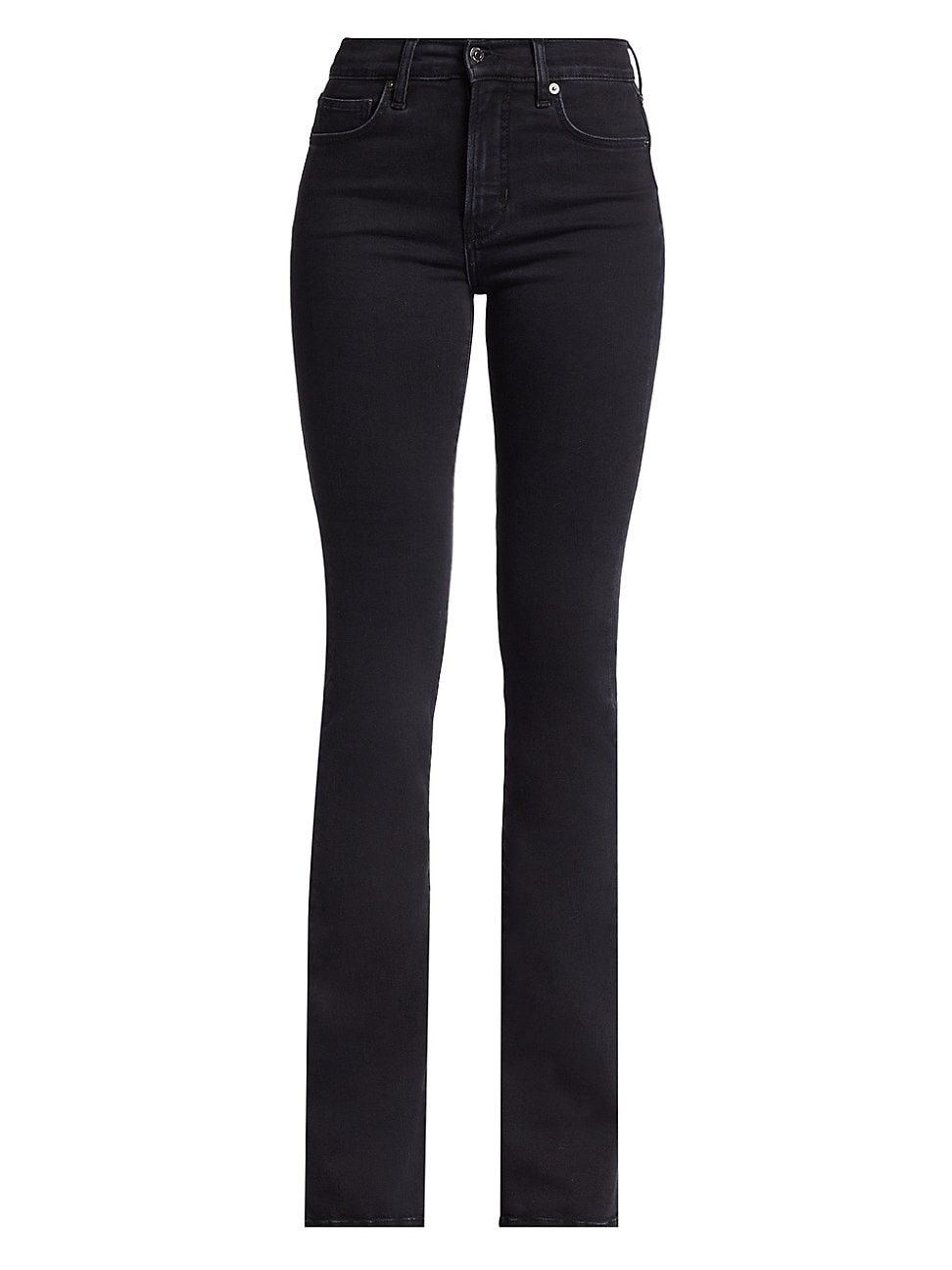 Women's Beverly High-Rise Stretch Skinny Flare Jeans - Washed Onyx - Size 24 | Saks Fifth Avenue