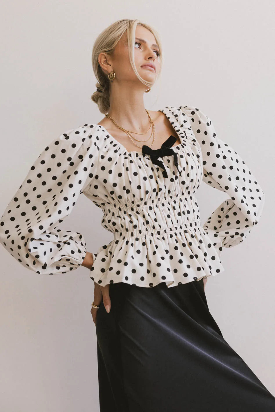The Velveteen Bow Blouse | Böhme US