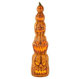 8.5 ft. Giant-Sized LED Jack-O-Lanterns Stack | The Home Depot