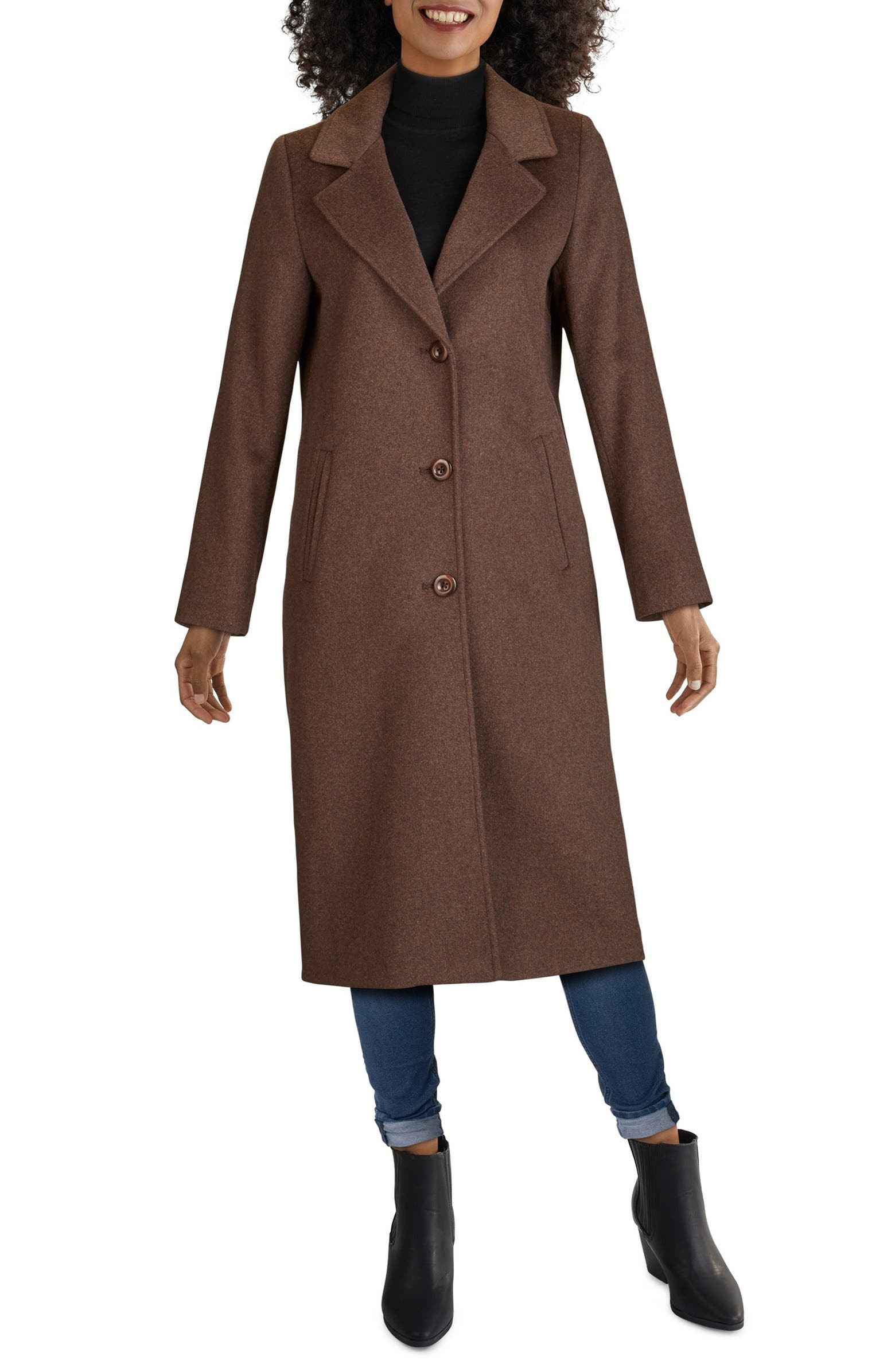Kenneth Cole New York Wool Blend Long Coat | Nordstrom | Nordstrom