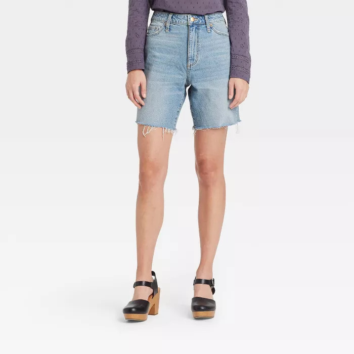 Women's Super-High Rise Bermuda Jean Shorts - Universal Thread™ | Target