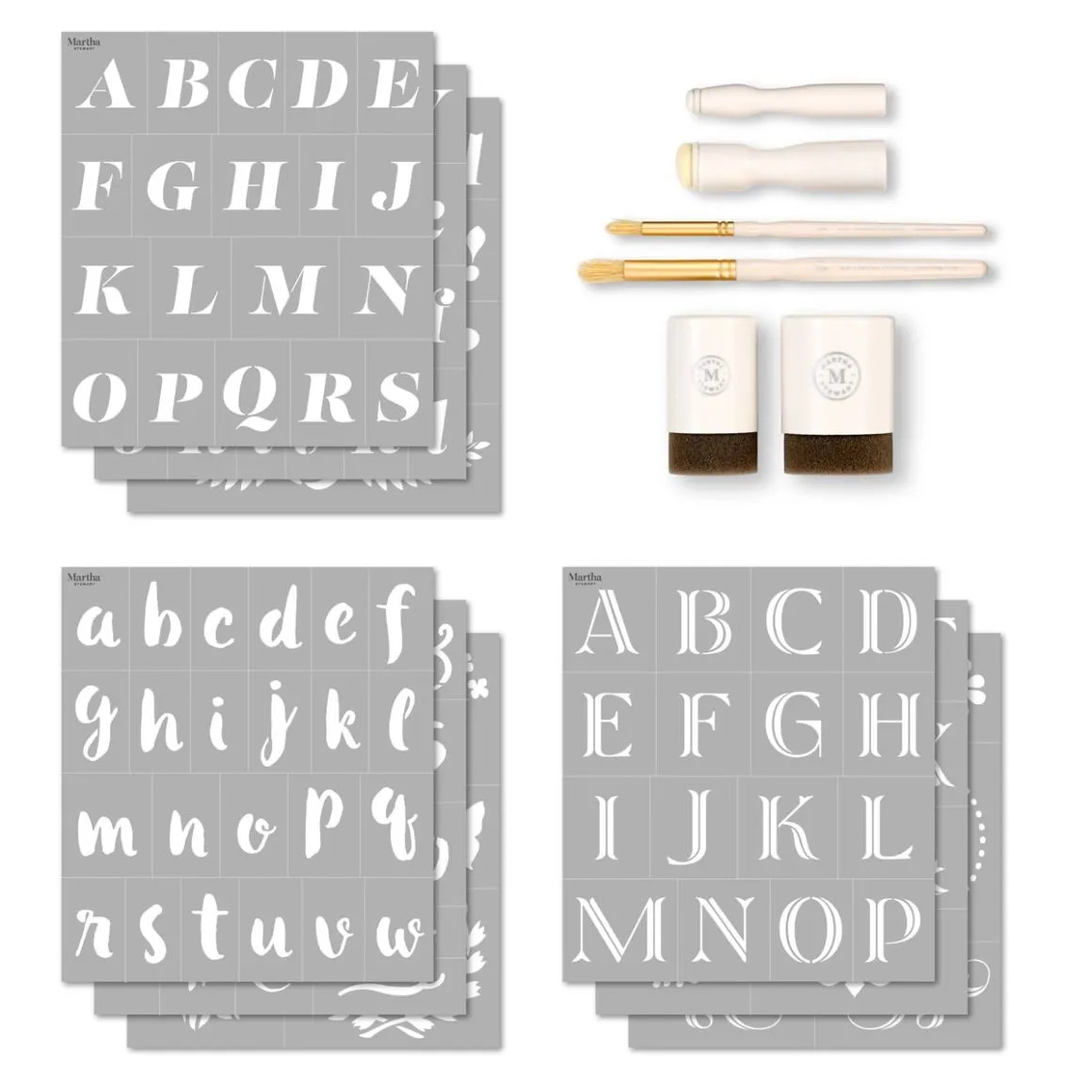 Martha Stewart™ Modern Fonts Stencil Kit - 15 pc. - 68507 | Plaid Crafts