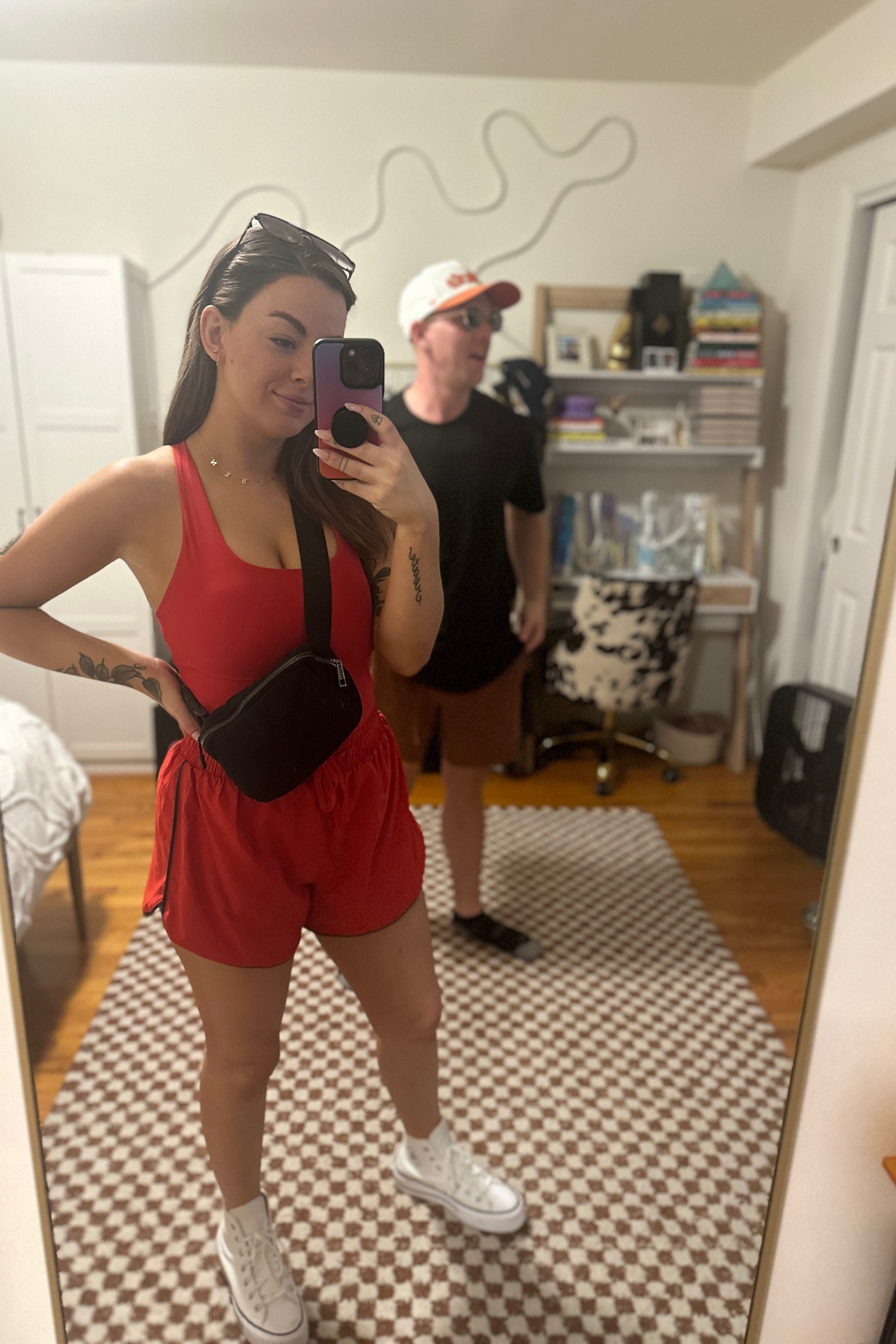 ‼️ recent obsession ‼️ matching active wear and onesies!! I love to throw a set or onesie on when I’m working from home to feel a little bit more dressed up! And how cute is this red color ❤️‍🔥

#LTKFindsUnder100 #LTKActive #LTKFindsUnder50