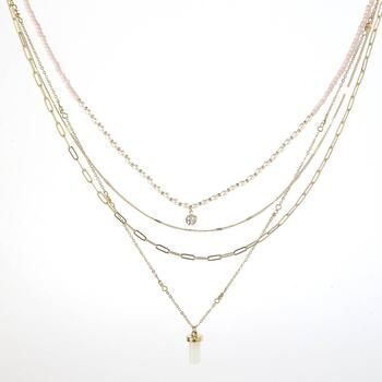 Ashley Multi Pendant Drop Layered Necklace - Boscov's | Boscov's Department Stores
